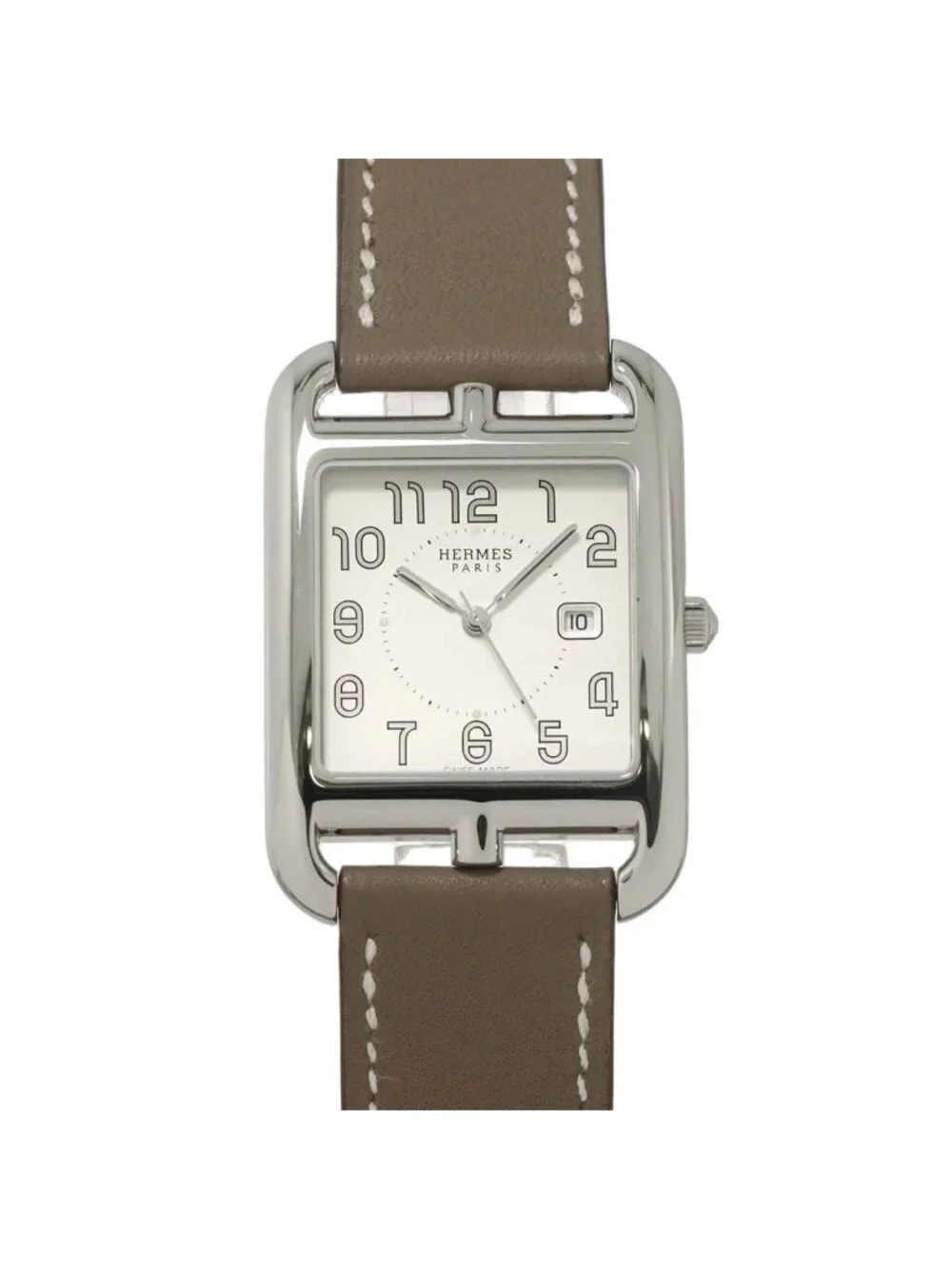 Hermes Cape Cod Cc2 710 Boys Watch Date Silver Quartz